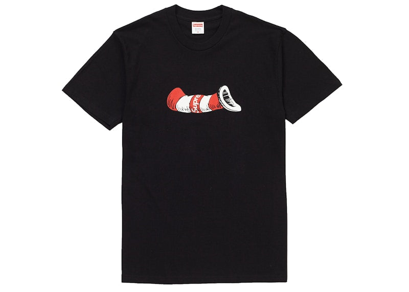 Supreme Cat in the Hat Tee Black