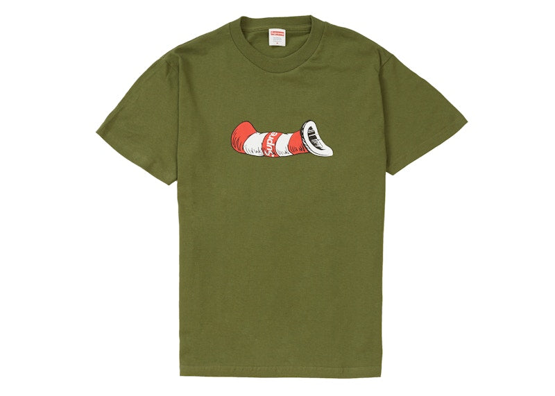 Supreme Cat in the Hat Tee Olive