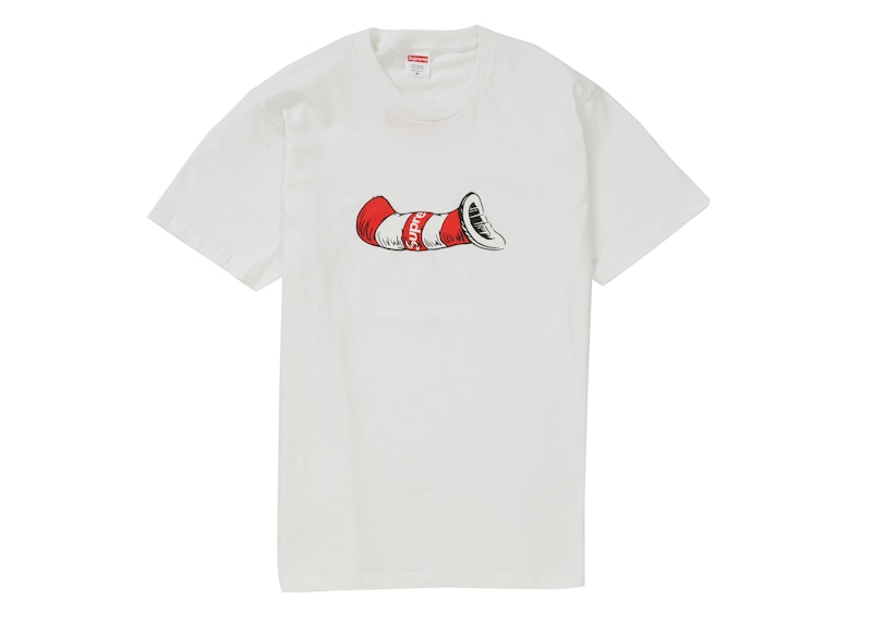 Supreme Cat in the Hat Tee White