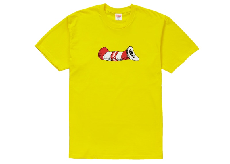 Supreme Cat in the Hat Tee Yellow