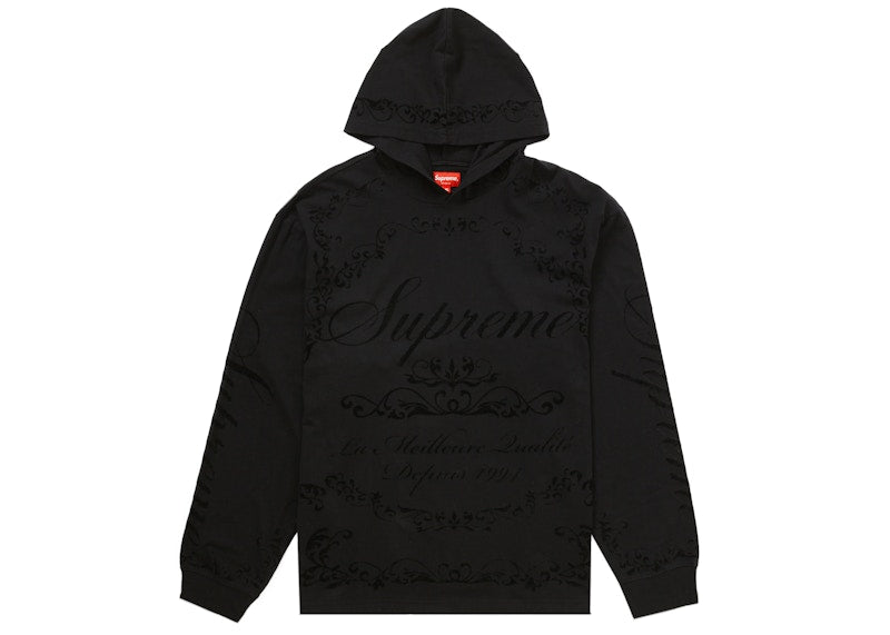 Supreme Celebre Hooded L/S Top Black