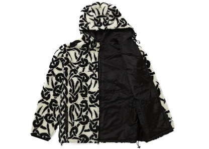 Supreme Celtic Knot Reversible WINDSTOPPER Fleece Hooded Jacket Stone
