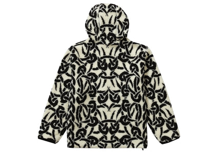 Supreme Celtic Knot Reversible WINDSTOPPER Fleece Hooded Jacket Stone