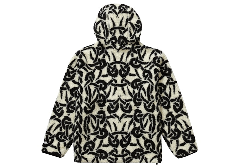 Supreme Celtic Knot Reversible WINDSTOPPER Fleece Hooded Jacket Stone