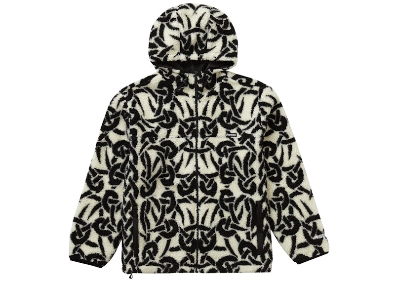 Supreme Celtic Knot Reversible WINDSTOPPER Fleece Hooded Jacket Stone