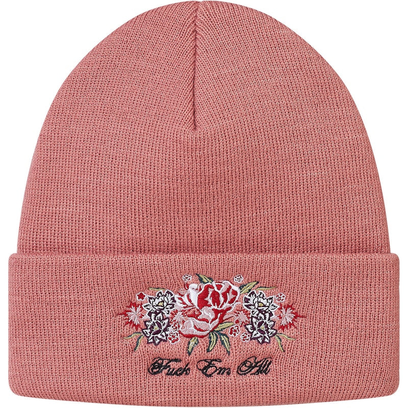 Supreme Centerpiece Beanie Dusty Pink