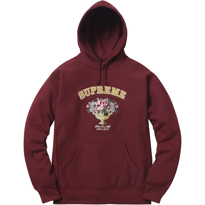 Supreme Centerpiece Hoodie Burgundy