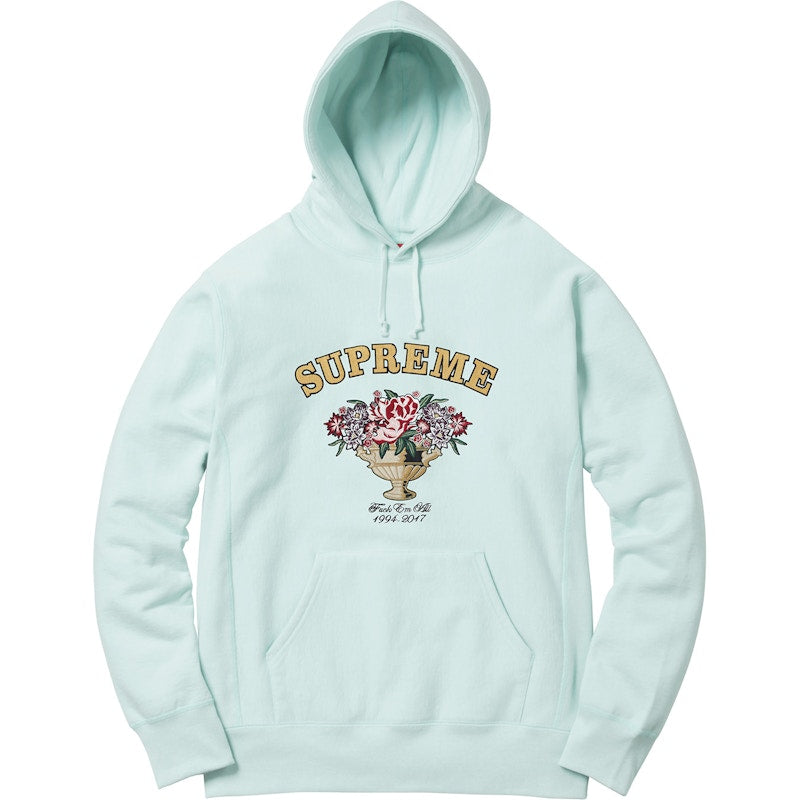 Supreme Centerpiece Hoodie Ice Blue