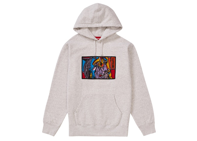 Supreme Chainstitch Hooded Sweatshirt Ash Grey