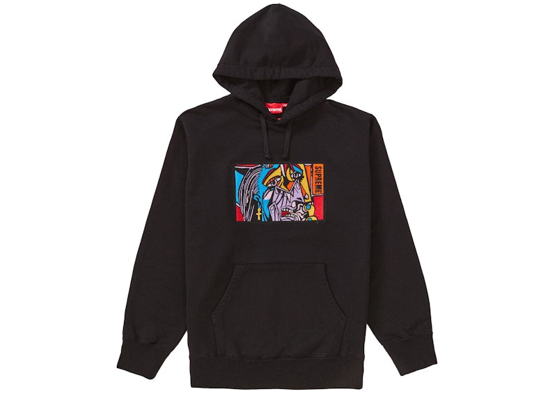 Supreme Chainstitch Hooded Sweatshirt Black