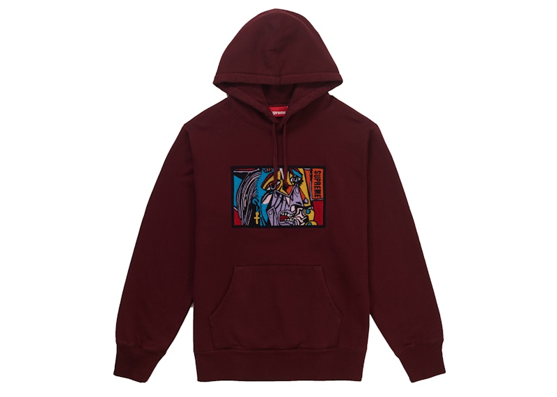 Supreme Chainstitch Hooded Sweatshirt Burgundy