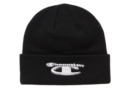 Supreme Champion 3D Metallic Beanie Black