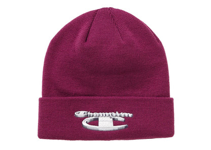 Supreme Champion 3D Metallic Beanie Bright Purple