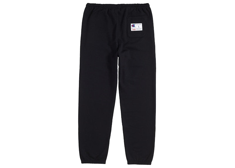 Supreme Champion 3D Metallic Sweatpant Black