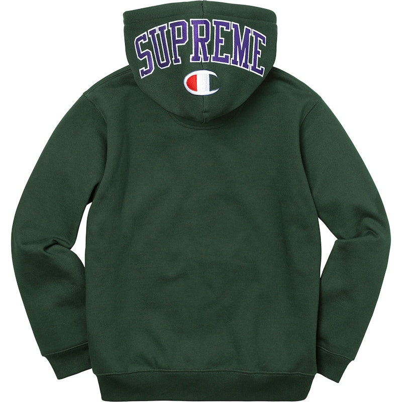 Supreme Champion Arc Logo Zip Up Sweat Dark Green