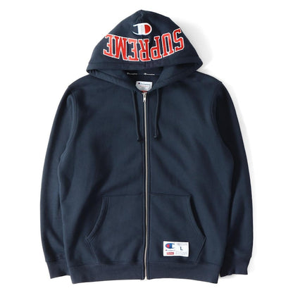 Supreme Champion Arc Logo Zip Up Sweat Navy