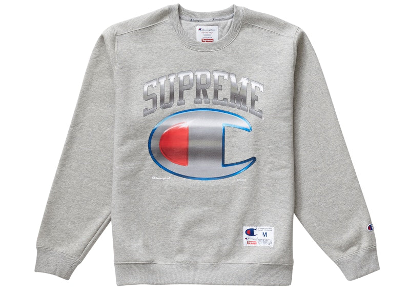 Supreme Champion Chrome Crewneck Heather Grey