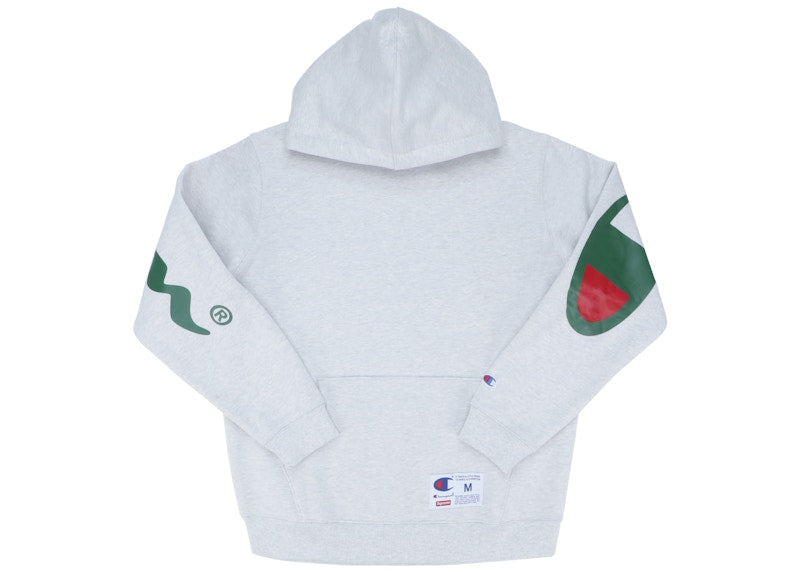 Supreme Champion Hooded Sweatshirt (SS18) Ash Grey