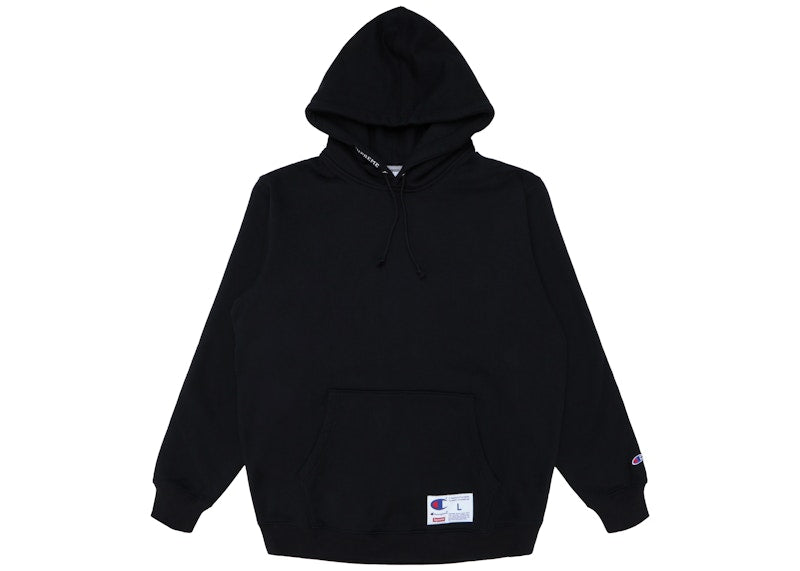 Supreme Champion Hooded Sweatshirt (SS18) Black