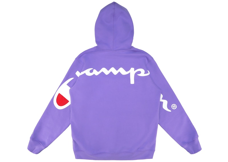 Supreme Champion Hooded Sweatshirt (SS18) Light Purple