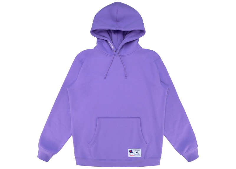 Supreme Champion Hooded Sweatshirt (SS18) Light Purple