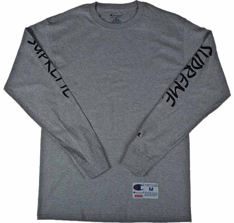 Supreme Champion LS Tee Grey