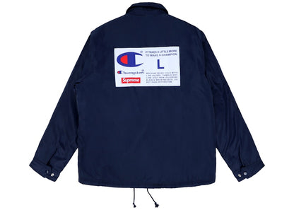 Supreme Champion Label Coaches Jacket Navy