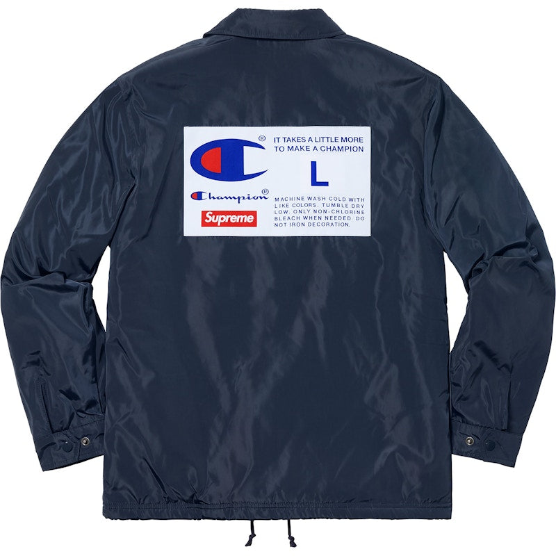 Supreme Champion Label Coaches Jacket Navy