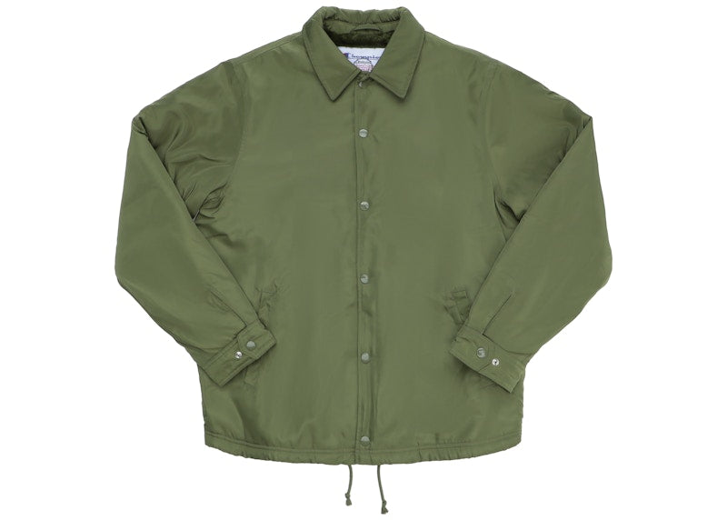 Supreme Champion Label Coaches Jacket Olive