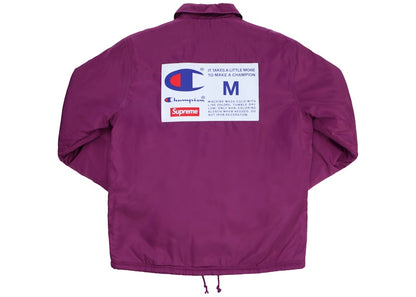 Supreme Champion Label Coaches Jacket Purple
