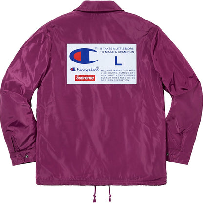 Supreme Champion Label Coaches Jacket Purple