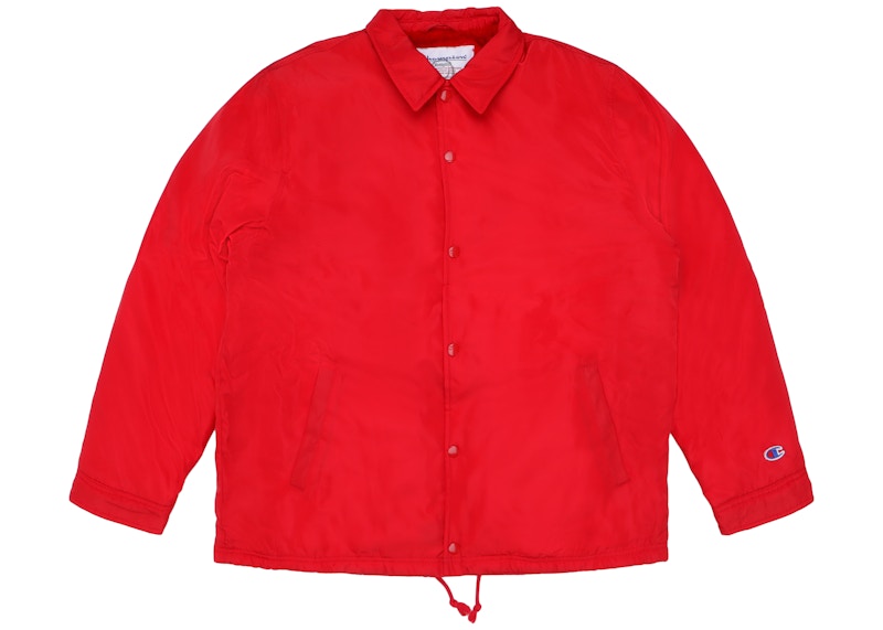 Supreme Champion Label Coaches Jacket Red