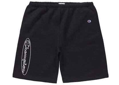Supreme Champion Outline Sweatshort Black