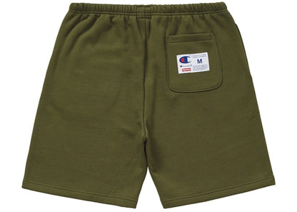 Supreme Champion Outline Sweatshort Dark Olive