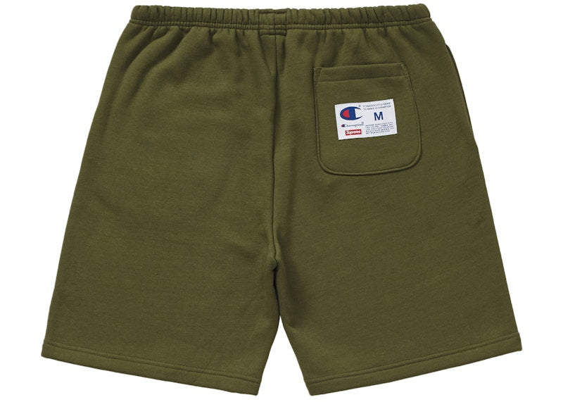 Supreme Champion Outline Sweatshort Dark Olive