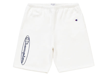 Supreme Champion Outline Sweatshort White