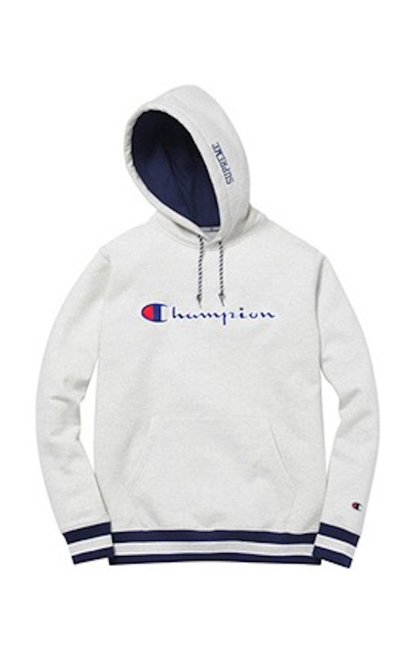 Supreme Champion Pullover Hoodie Heather Grey