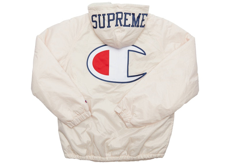 Supreme Champion Sherpa Lined Hooded Jacket Light Pink