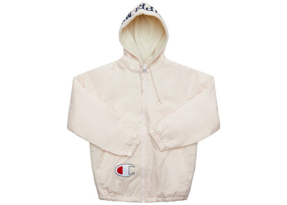 Supreme Champion Sherpa Lined Hooded Jacket Light Pink