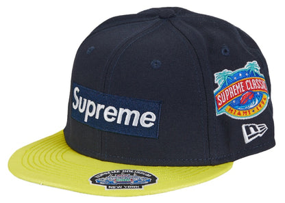 Supreme Championships Box Logo New Era Fitted Hat Navy