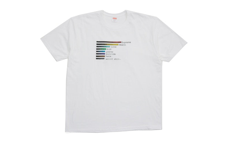 Supreme Chart Tee White