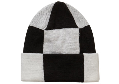Supreme Checkerboard Beanie White