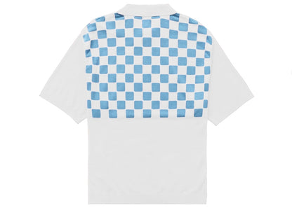 Supreme Checkerboard Zip Polo White