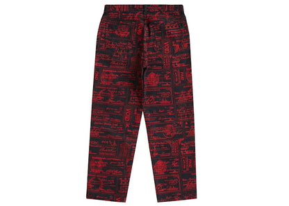 Supreme Checks Embroidered Jean Black