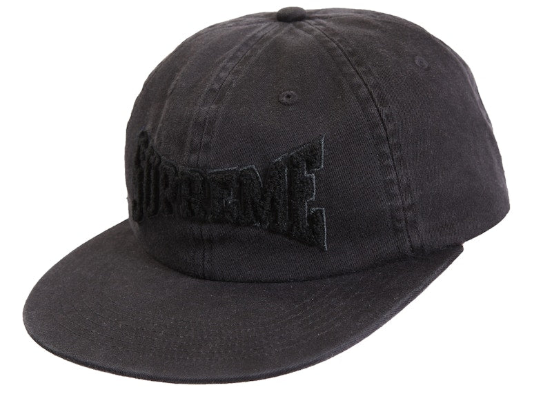 Supreme Chenille Logo 6-Panel Black