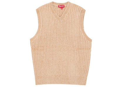 Supreme Chenille Sweater Vest Beige