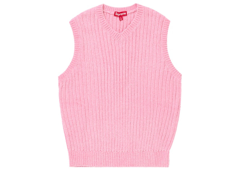 Supreme Chenille Sweater Vest Light Purple
