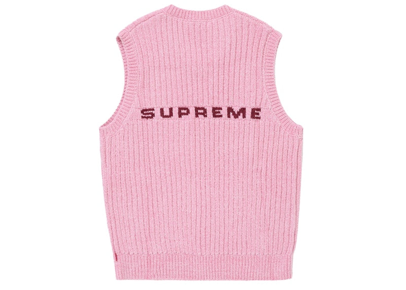 Supreme Chenille Sweater Vest Light Purple