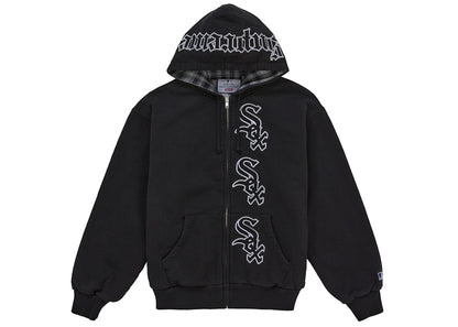 Supreme Chicago White Sox Zip Up Hooded Sweatshirt Black