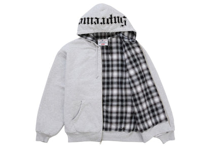 Supreme Chicago White Sox Zip Up Hooded Sweatshirt Grey